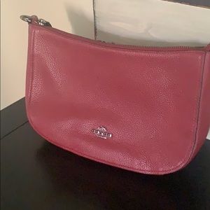 Coach Red Leather Shoulder Bag